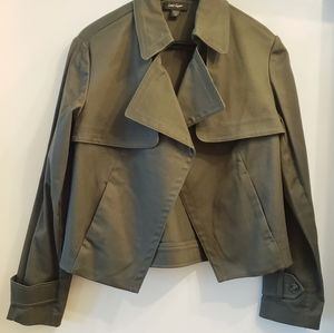 NWT Lord & Taylor Cropped Trench Coat